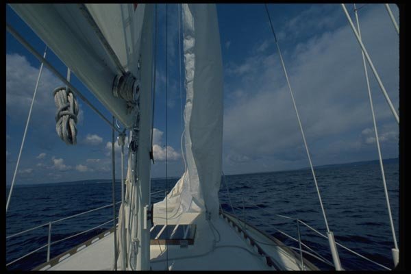 007019 Mainsail Rigging And Foresail A4 Photo Print