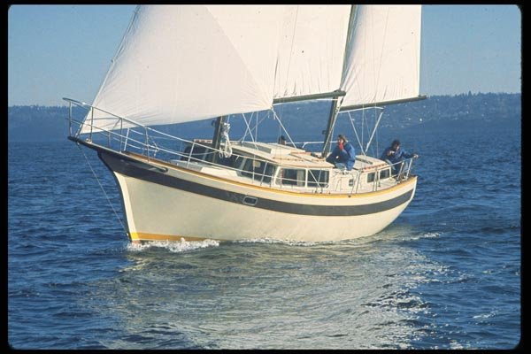 007029 Ketch On Clear Day A4 Photo Print