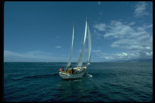 007035 Ketch With Clear Sailing A4 Photo Print