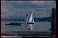 007038 Sailboats And Powerboat A4 Photo Print