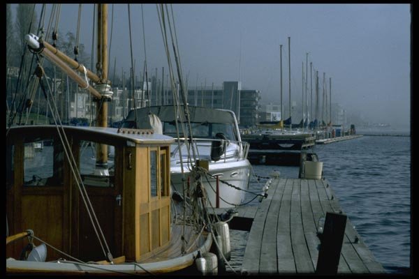 007048 Dockside View A4 Photo Print