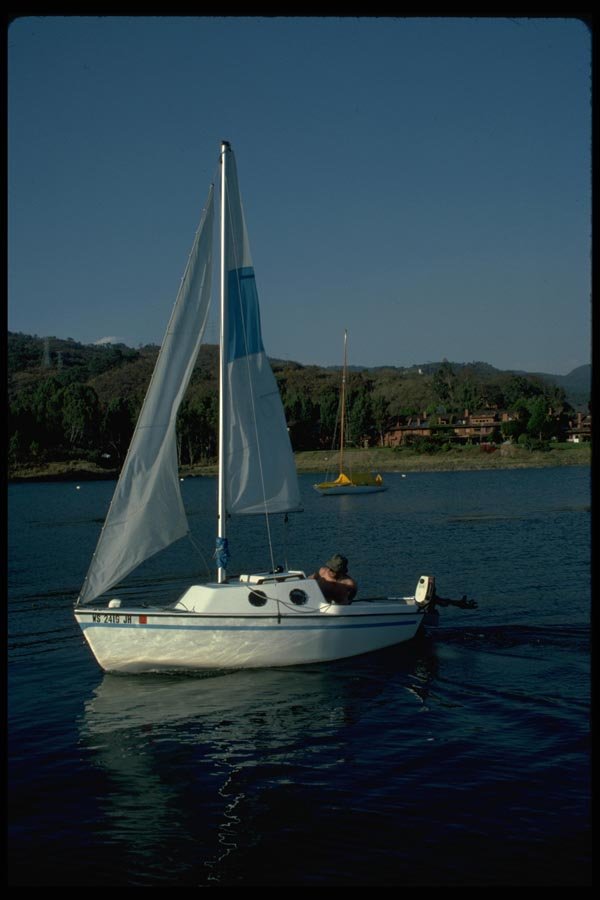 007055 Small Sailboat A4 Photo Print