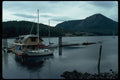 007060 Two Sailboats Moored By Houseboat A4 Photo Print