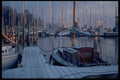 007063 Masts And Pilings A4 Photo Print