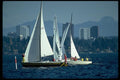 007064 Sloops Racing For Buoy A4 Photo Print