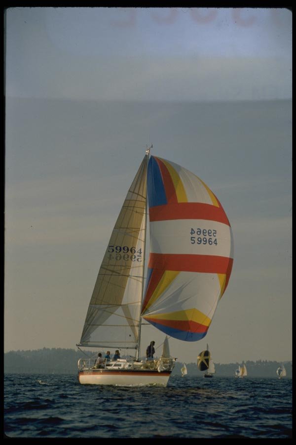 007077 Spinnaker And Mainsail A4 Photo Print
