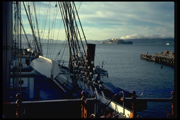 007094 On Deck Of Tall Ship A4 Photo Print