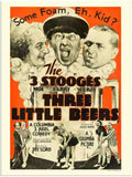 01 3 stooges three little beers 2 Vintage Advert A4 Photo Print