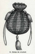 01 Crochet Handbag Vintage Advert A4 Photo Print