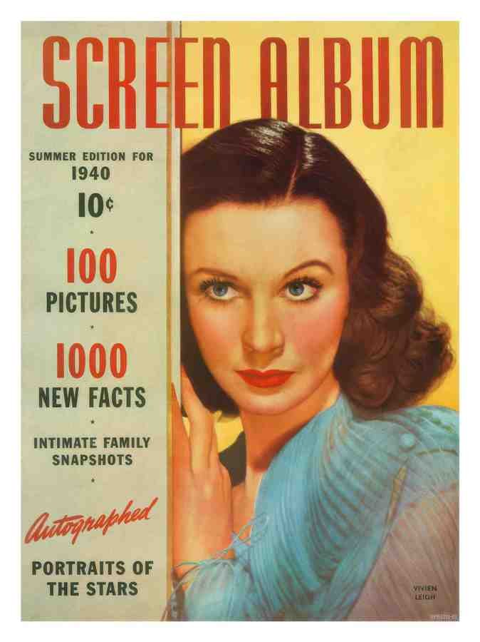 01 screen album vivien leigh 2 Vintage Advert A4 Photo Print