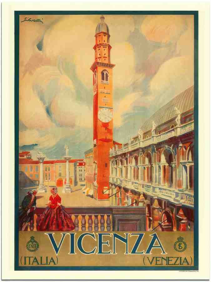 01 vicenza venezia venice italy 2 Vintage Advert A4 Photo Print