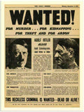 01 wanted hitler war newspaper 1939 2 Vintage Advert A4 Photo Print