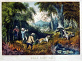 010 Bear Hunting Vintage A4 Photo Print