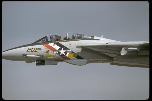 010028 Front Of F 14 Tomcat In Flight A4 Photo Print