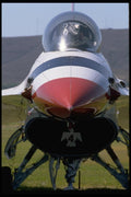 010043 Thunderbird F 16s, Frontal A4 Photo Print