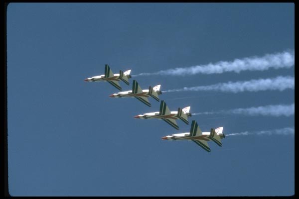010056 Four Thunderbird T 38 Jets Flying A4 Photo Print