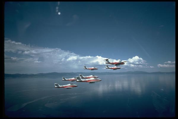 010062 Snowbirds, View From Air, Right Side A4 Photo Print