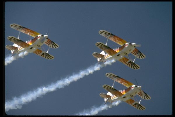 010085 Three Christian Eagles Flying, From Below A4 Photo Print