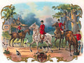 011 Fox Hunt Vintage A4 Photo Print