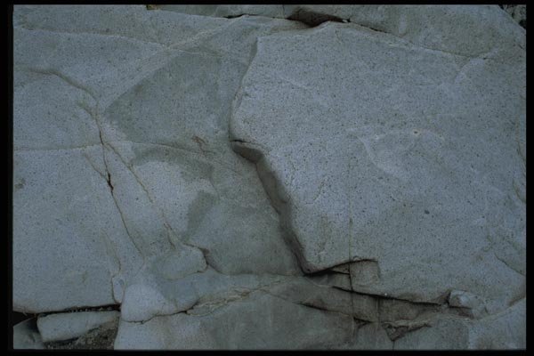011041 Grey Seamed And Fractured Rock A4 Photo Print