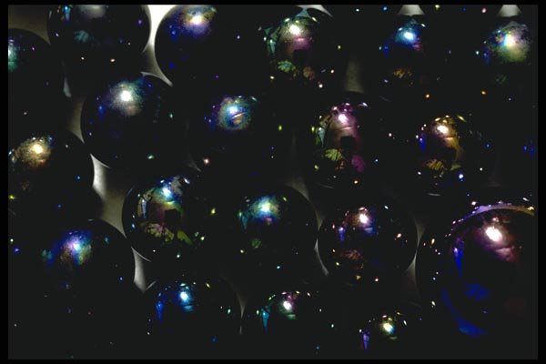 011044 Metallic Marbles Closeup A4 Photo Print