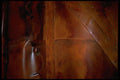 011047 Red Leather Patchwork A4 Photo Print
