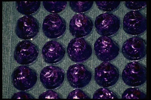 011051 Purple Spheres A4 Photo Print