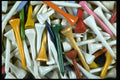 011059 Golf Tees A4 Photo Print