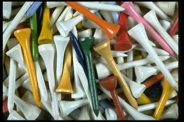 011059 Golf Tees A4 Photo Print