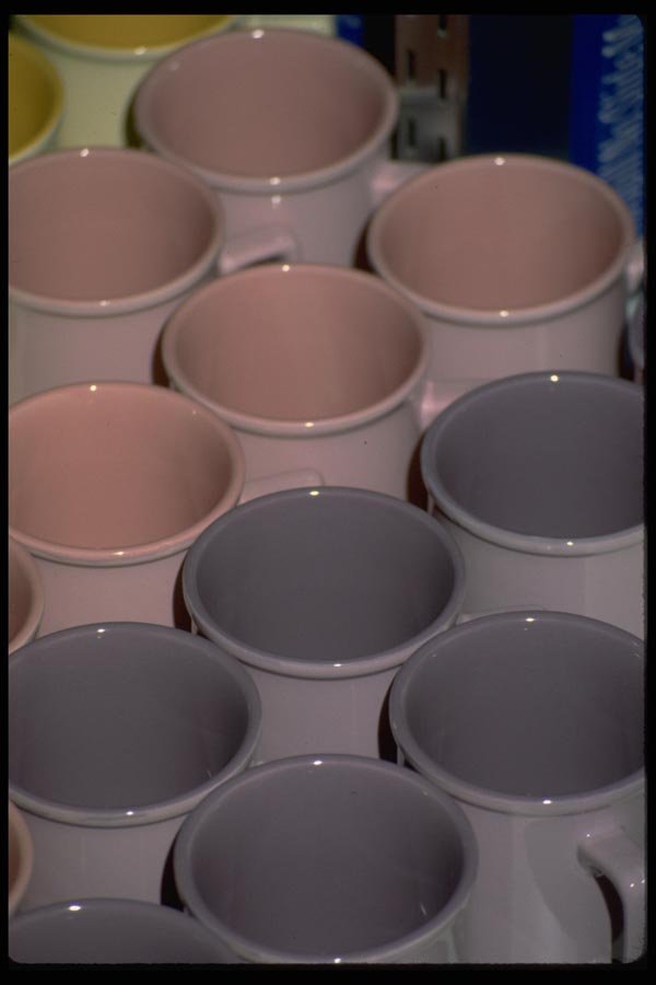 011098 Clustered Coffee Mugs A4 Photo Print