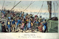 014 Above Deckof Steam Packet 1829 Vintage A4 Photo Print
