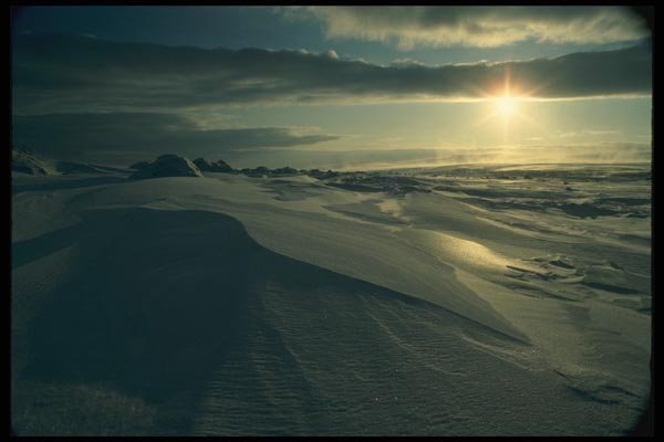 014030 Ellesmere Island National Park At Sunset A4 Photo Print
