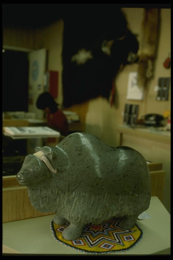 014046 Soapstone Muskox A4 Photo Print