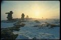 014057 Inukshuk 'Men Of Stone' A4 Photo Print