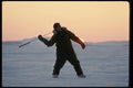 014060 Native Hunter With Harpoon A4 Photo Print