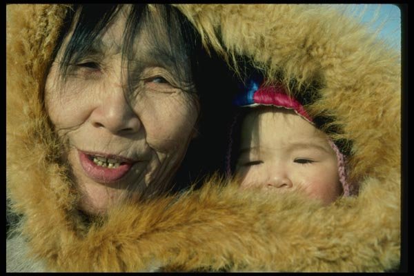 014085 Inuit Grandmother A4 Photo Print