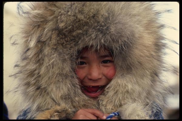 014092 Inuvialuit Girl A4 Photo Print