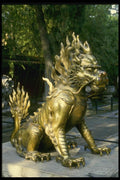 015075 Temple Guardian Figure, Forbidden City, Beijing A4 Photo Print