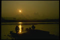 015093 Morning Washday In The Li River, Yangshou A4 Photo Print