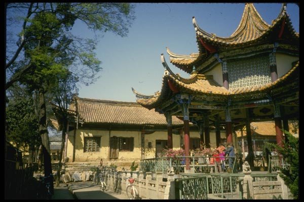 015095 Bandstand, Kunming A4 Photo Print