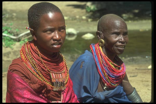 016081 Masai Women, Kenya A4 Photo Print