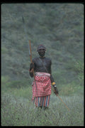 016084 Samburu Warrior, North West Kenya A4 Photo Print