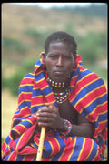 016085 Married Samburu Man, Marala, Kenya A4 Photo Print