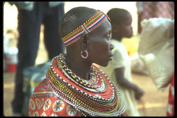 016087 Masai Women, Kenya A4 Photo Print