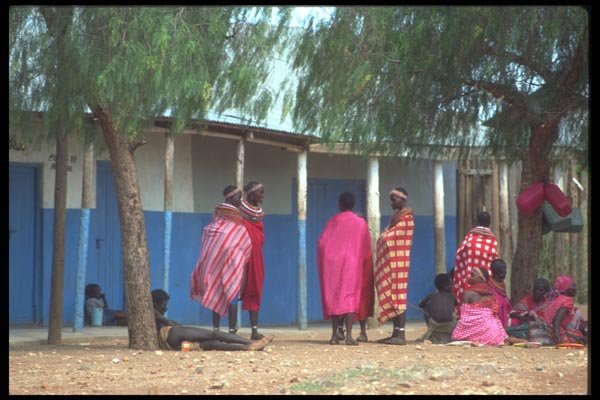 016096 Street Scene, Baragoi, Kenya A4 Photo Print