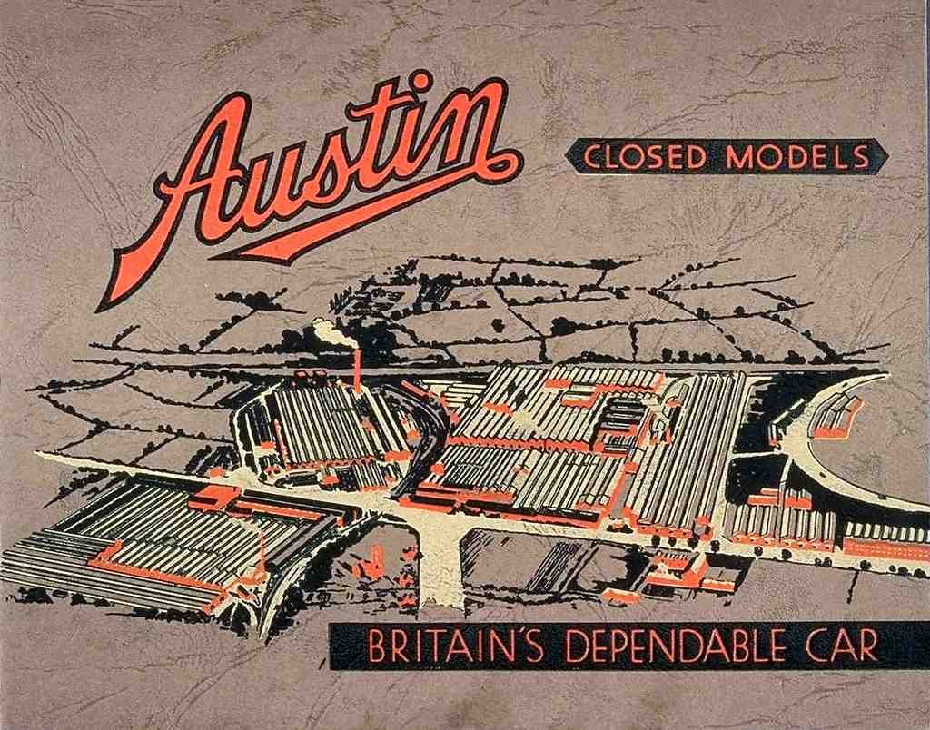 017 Austin Closed Models 1936 Vintage A4 Photo Print
