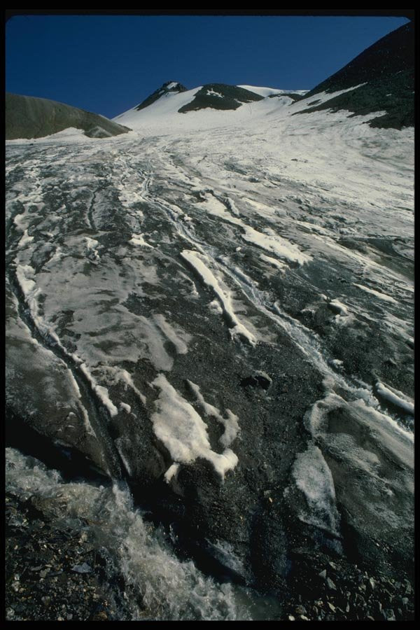 018022 Burwash Glacier Kluane Park, Yukon A4 Photo Print