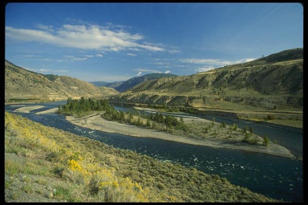 018080 Thompson River Valley Near Lytton, B.C. A4 Photo Print