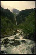 018085 Waterfall A4 Photo Print