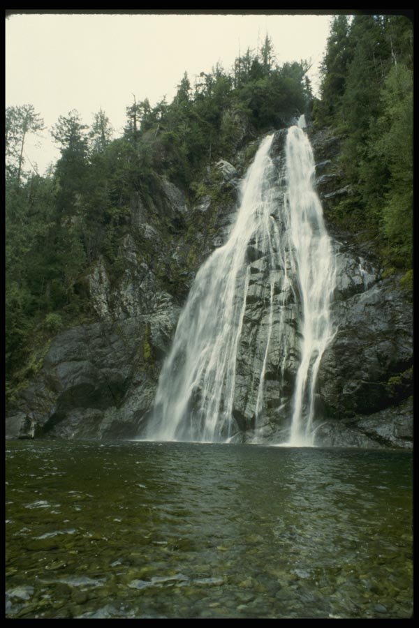 018086 Waterfall On Kennedy River Vancouver Island, B.C. A4 Photo Print